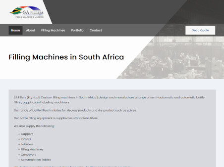 SA Fillers create filling and bottling machines for a vaiety of products in South Africa